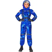 Widmann Astronaut Jumpsuit Dame - Metallic Blauw - Maat L
