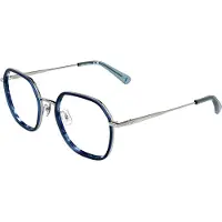 Longchamp LO2183 53/20/140 Marmerblauw Metalen Bril voor Dames LO2183