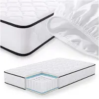 Akord Springs Matras met Beschermer 120x200 cm / Spring Pocketveringmatras / Binnenveringsmatras / Pocketvering met 7 Comfortzones / Afneembare waterdichte tijk / H3 Hardheid