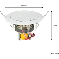 Adastra EC36V 100V inbouwplafondluidspreker 3 inch 6W vochtbestendig