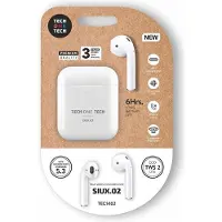 Tech One Tech TWS-oordopjes Siux.02, wit, draadloze audio, TWS, 2 uur batterijduur -