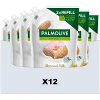 Palmolive 12x Handzeep Navulling Doypack Naturals Almond Milk 500 Ml