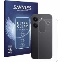 Savvies - Screenprotector voor Xiaomi Poco X8 Pro (Achterkant) - Folie Beschermfolie transparant 18 Stuks