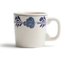 Boerenbont Boerenblauw Beker 0,2L Decor 6st Wit wit Aardewerk Beker