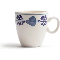 Boerenbont Boerenblauw Minimok 0,23L Decor 6st Wit wit Aardewerk Beker