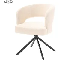 Tower Living - Mura draaibare armstoel - ivoor