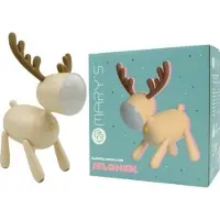Eco-Light Nachtlamp voor kinderen, bruine hertenkop, siliconen, USB-kabel, aanraakbediening, 1W