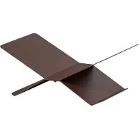 Woood Brook Boekenstandaard Liggend - Metaal - Donkerbruin - 12x29x17 cm