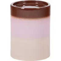 Woood Ollo Bijzettafel Ø 35 CM - Keramiek - Roze/Bruin - 44x35x35