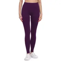 Bellivalini BLV-BLV50-147-LE Dames Leggings - Sport - Vrijetijdsbroek - Lang - Viscose - Sporbroek - Yogabroek - Pruim - S