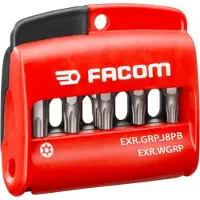 Facom set schroefbits 1/4" resistorxogvgrip 8-delig - EXR.GRP.J8PB