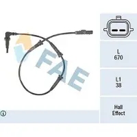 FAE 78314 Wielsnelheidssensor (ABS)