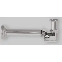 Ghidini Verlaagd sifon voor wastafel en toilet, geschikt voor wandmontage, van messing, 1"1/4 x 250 mm