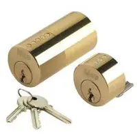Iseo Set van twee cilinders "F5" voor inbraakwerende sloten, geschikt voor deuren met een maximale dikte van 45 mm (854457)
