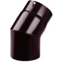 Save Gomito 45° van porselein voor houtkachels, zwart, mat, zwaar, 1,2 mm dik, diameter 15 cm