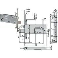 Sonstige Verlage Drievoudig insteekslot voor stroken, dubbele kaart, afmetingen 78 mm x 57 mm (57358) - afmetingen 90 mm (57358900)