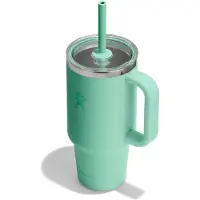 Hydroflask - Travel Tumbler Clear Lid - Isoleerbeker 946 ml, turkoois