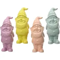 Kaemingk Kabouter Keramiek Pastel Kleuren H25cm Verschillende verschillende Keramiek