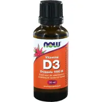 Now Vitamine D3 druppels 25 mcg 30 ml