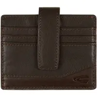 Camel active Leren Kaarthoes Stone Card Wallet Brown Donkerbruin