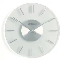 Nextime wandklok Nova Kunststof - Kleur - Zilver