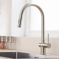 CECIPA MAX Keukenkraan met Uitrekbare Uitloop - 304 RVS Gebürstet - 2 Straalstanden - 360° Draaibaar - 40% Waterbesparing