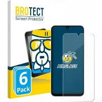 BROTECT Screenprotector 6 Stuks voor Samsung Galaxy F36 Beschermglas transparant