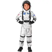 Widmann Astronauten kostuum zilver Roos kinderen