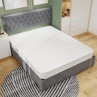 OKWISH Matras 160x200 cm - Pocketveren En Traagschuim - Ademend 3D Weefsel - Rugvriendelijke Ondersteuning - Wit
