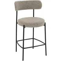 Jline Bar chair boucle plywood/polyester grey/black