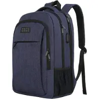 TRVLMORE Rugzak - 36L - 17,3 inch - Laptop Rugtas - Schooltas - Unisex - Spatwaterdicht Blauw
