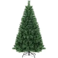 Salcar kerstboom, 150 cm hoog, kunstmatig, met klapsysteem en metalen voet, diameter ongeveer 83 cm, met 408 takken