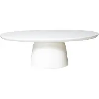 Giga Meubel Loungetafel Myrna Ovaal Wit 120cm