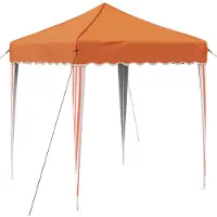 vidaXL Pop-up Feesttent 195 x 195 x 245 cm Oranje Oxford Stof
