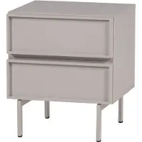 Woood Tours Ladekast/ Nachtkastje 2 Lades Melamine/ MDF - Zand