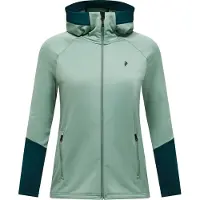 Peak Performance - Women's Rider Essentials Zip Hood - Fleecevest L, turkoois