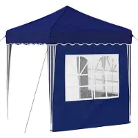 vidaXL Pop-up Feesttent 195 x 195 x 245 cm Blauw Oxford Stof