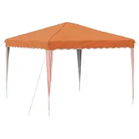 vidaXL Pop-up Feesttent 288 x 288 x 245 cm Oranje Oxford Stof