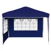 vidaXL Pop-up Feesttent 288 x 288 x 245 cm Blauw Oxford Stof