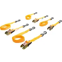 Bgs Knarren-Spannband-Satz mit schweren Haken 5 m x 25 mm 4-tlg.