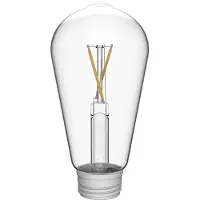 Philips vervangbare Filament lamp voor Solar buitenlampen - Klassiek ontwerp - Warmwit licht 2700K - Zonne-energie