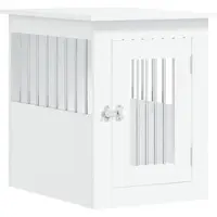 Markenlos Hondenbed van hout - Hondenbed - Groot hondenbed - Hondenhuis - Wit