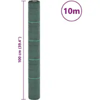 vidaXL Worteldoek 1x10 m polypropeen groen