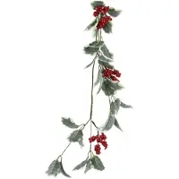Décoris Slinger Polyester - Groen/rood - 130cm