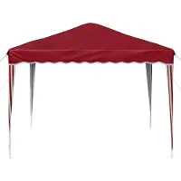 vidaXL Pop-up Feesttent 288 x 288 x 245 cm Bordeauxrood Oxford Stof