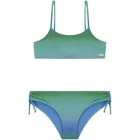 Shiwi Girls Liv Bikini Set Ombre Glitter Green Ombre Glitter Maat: 158/164 | Badmode Outlet | Unisex | Blauw