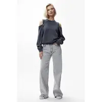 Catwalk junkie Sweater With Cut Out Carbon Size: 34 | Sweaters Outlet | Dames | Grijs