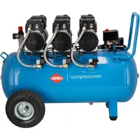 Airpress LMO 90-380 | Stille Olievrije Compressor | 8 bar | 3 pk (3 x 1 pk) | 2,25 kW - 36537