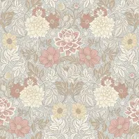 Boråstapeter Vliesbehang 7692 - Falsterbo III - Botanisch Blauw - 53cm x 10.05m