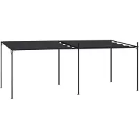 The Living Store De Living Store Paviljoen met uitschuifbaar dak, afmetingen 600x300x233 cm, antracietkleurig